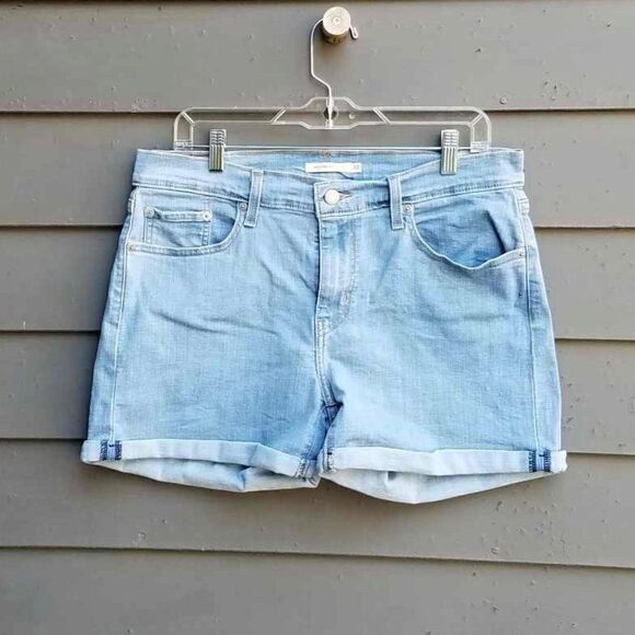 Levi's Mid Length Jean Shorts Size 32 - Picture 1 of 14